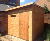 7ft x 7ft Pent Security Shed